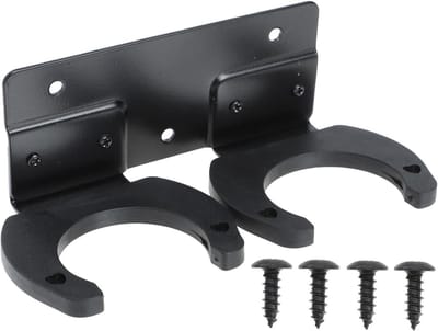 Microfoon Hanger - Muur Clip - Apparatuur Ophangen - Dubbele Sleuf Ontwerp - 15.8 cm - Zwart
