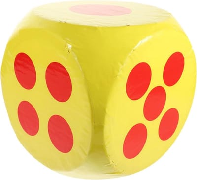 Grote Schuim Dobbelstenen - Jumbo Dobbelstenen - Feestjes en Spellen - Lichtgewicht Schuimmateriaal - 28x28x28 cm - Multicolor