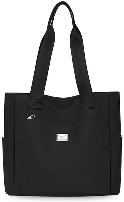 Dailygoods- Schoudertas grote capaciteit - Canvas tas - Waterdicht - Sportief nylon - Boodschappentas - Multifunctionele tas 30 cm x 32 cm