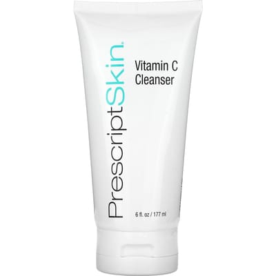 PrescriptSkin, nettoyant à la vitamine C, gel nettoyant éclaircissant amélioré, 6 fl oz (177 ml) white