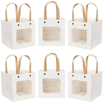 Dailygoody - Papieren Geschenkzakken - Geschenkverpakking - Witte
