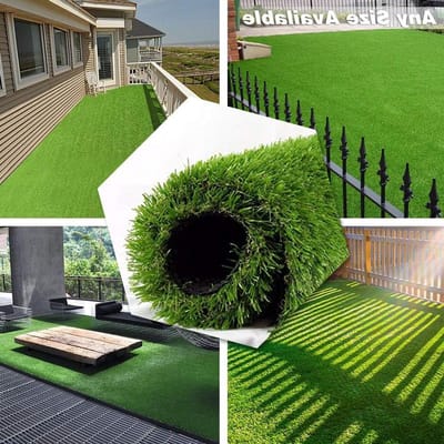 Grastapijt - Kunstgras tapijt - Balkon decoreren - Realistisch uiterlijk - 33 x 5 FT - Groen