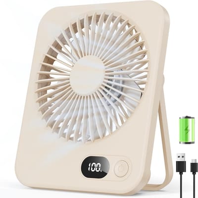 KZQ Mini Ventilator Voor Huisdierendrager Rugzak En Luchtkoepel Rugzak - Geschikt Voor Katten En Honden - Goedgekeurd Voor Vliegreizen - Voor Reizen Wandelen En Buiten - Abrikoos