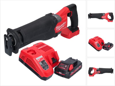 Milwaukee M18 FSZ-301 accu reciprozaag 18 V borstelloos + 1x accu 3.0 Ah + lader