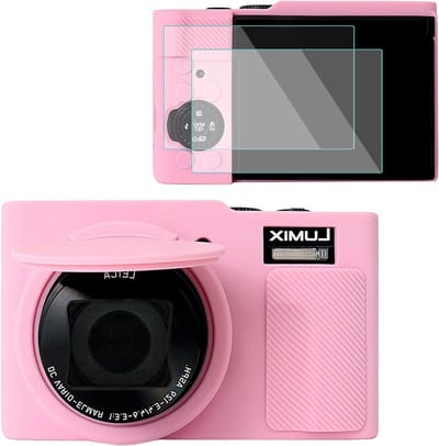 Camera Hoes voor Panasonic Lumix TZ99 met 2 Schermbeschermers en Handriem, Zachte en Lichtgewicht Silicone Bescherming voor Fotografie Accessoires