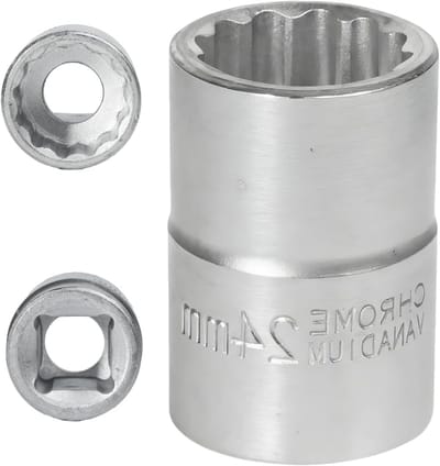 Professionele 12-zijdige steeksleutel van 24 mm voor 3/4 inch bouten, duurzaam en robuust gereedschap