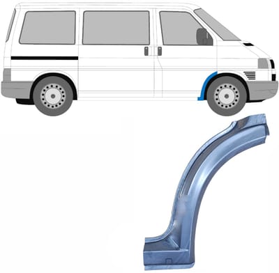 Reparatiepaneel voorste spatbord voor Volkswagen Transporter T4 1990-2003
