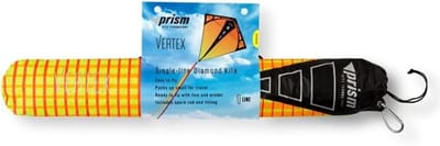 Diamant Vlieger - Vlieger met staart - Buiten spelen - Inclusief reserveonderdelen - 93 cm spanwijdte - Oranje geel