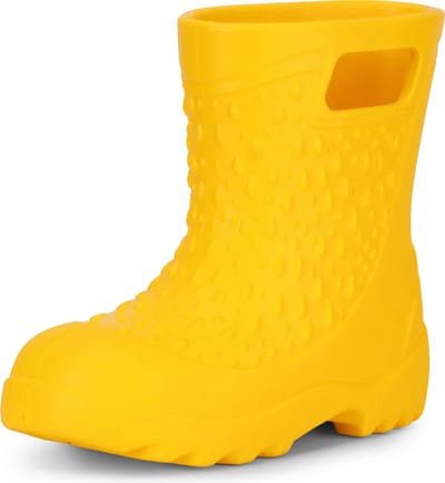 Ladeheid Kinder Regenlaarzen - Gevoerd en Waterdicht Vederlicht - EVA - LA-DW-KidsSpring - Geel 1032 - 30/31