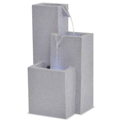 Vidaxl Fontaine d'intérieur avec lumière LED, Résine Polyester