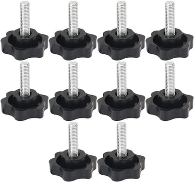 10 Stuks M8 M10 Draad Knop Klemmen met Grip - Plastic Klemknoppen met Hex Vormen voor Bevestigen en Verstellen van Onderdelen