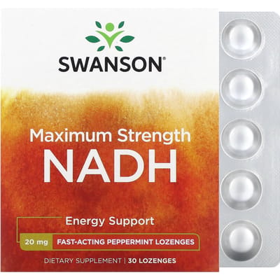 Maximale Kracht Nadh, Pepermunt Smaak, 20Mg, 30 Zuigtabletten