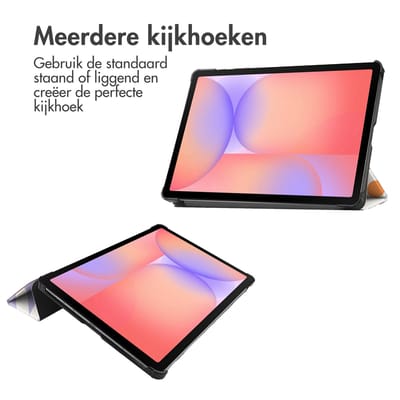imoshion Tablet Hoes - Geschikt voor Samsung Galaxy Tab S10 FE / Galaxy Tab S9 11.0 inch FE / Galaxy Tab S9 11.0 inch / Galaxy Tab S10 Lite - Design Trifold Bookcase