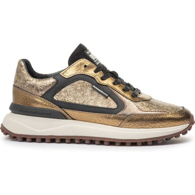 Floris Van Bommel Dames Sneakers Noppi 35.11 Goud - Maat 36