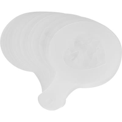16 stuks Plastic Koffiesjablonen Sjablonen Mallen Latte Cappuccino Decoratie Tool white