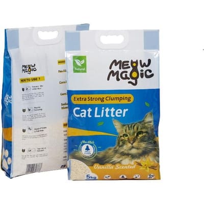 Meowmagic Plantaardig Tofu Kattenbakvulling Extra Sterke Klontering Geurcontrole 5kg