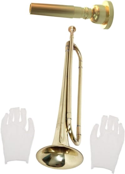 Kinder Trompet - Muziek Speelgoed - Muziek Leren - Exquise Afwerking - 47 cm - Goud