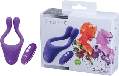 Doppio 2.0 - Veelzijdige Paar-Vibrator - USB Heroplaadbaar En Waterdicht - Dildo Met Afstandsbediening - 3 afzonderlijke motoren