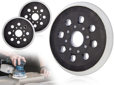 Set van 2 Schuurdiscs met 8 Gaten voor Excentrische Schuurmachines - Zelfklevende Schuurplaten en Accessoires voor Houtbewerking en Schuren van Diverse Materialen