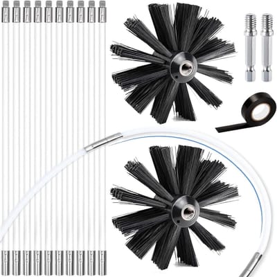 DailySupplies® Schoorsteenveegset - Schoorsteenveger - Schoorsteenborstel 150mm