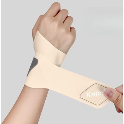 Vaste Spandex Sport Polsband Polsverstuiking Tendinitis Met Klittenband Polsbandje Ultra Dunne Gewrichtssteun