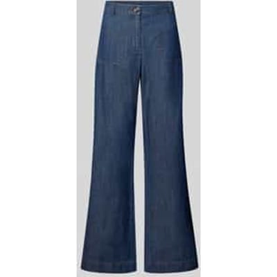 Flared broek met opgestikte zakken