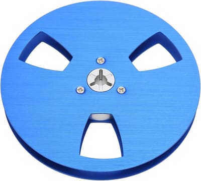 Lege 1 en 4 5 Inch Tape Reel van Aluminium Legering voor Geluidsopname en Audioproductie (Blauw)