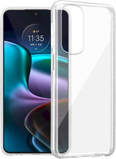 Cadorabo Hoesje geschikt voor Motorola EDGE 30 in VOLLEDIG TRANSPARANT - Beschermhoes gemaakt van flexibel TPU Silicone Case Cover