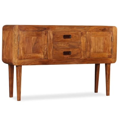 vidaXL - Dressoir - 120x30x75 - cm - massief - hout - met - honingafwerking