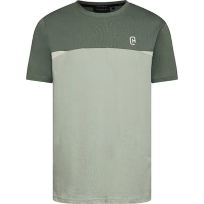 Crosshatch Heren Castlebay Korte Mouwen T-Shirt (Licht Olijf)