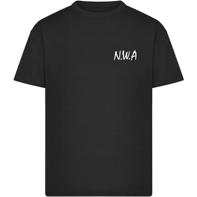 Mister Tee - N.W.A Logo FB Oversize Heren Tshirt - XS - Zwart