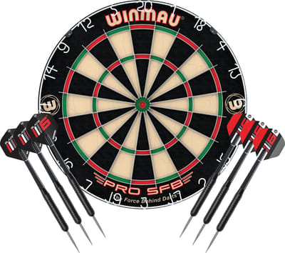 Winmau - Pro SFB Dartbord Met 2 Sets Dartpijlen