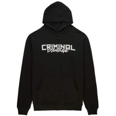 Criminal Damage Lemon Heren Zwart Hoodie