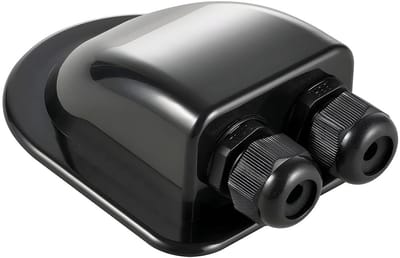 Dailygoods - Ingangskabel - Zonne-kabeldoorvoer - Waterdicht IP68 - Zwart - Voor Camper - Caravan - Boot