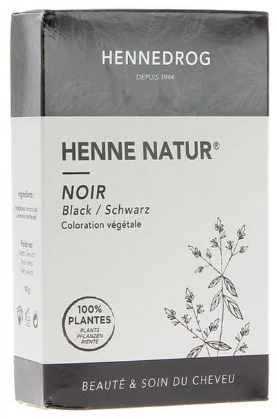 Henne Natur Black 100% Plantaardige Henna Haarverf Zonder PPD, PTD, Ammonia, Ammoniak, Peroxide, Waterstofperoxide etc. 90g