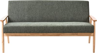 ESRUM - Driezitsbank - Groen/Lichtbruin- Polyester