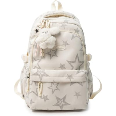 Grote capaciteit Ster Schooltas voor Meisjes College Mode Schoolrugzak Trendy Esthetische Student Laptoptas Mochilas Escolares