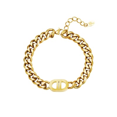Good life armband - Lozo - Armband - Goud - 16 CM