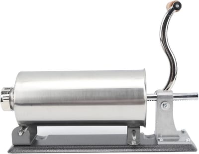 Worstenvuller - Vleesvulmachine - Zelf Worsten Maken - Roestvrijstalen Constructie - 3L Capaciteit - Zilver