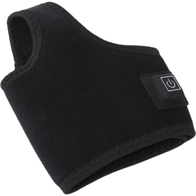 Elektrische Verwarmings Enkelbrace Verstelbare Enkelsteun Beschermingsmouw voor Mannen en Vrouwen DC 5V 2A black