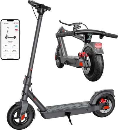 SCH® Elektrische Step voor Volwassenen - Elektrische Step - Zwart- 110cm x 51cm x 18cm
