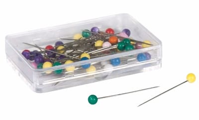Rayher Kopspelden/naaispelden - 31 x 0.6 mm - gekleurd - 100x stuks - hobby steekspelden