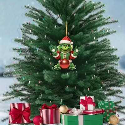 Livano Kerstballen - Kerstversiering - Acryl - Grinch - Feestelijke Decoratie