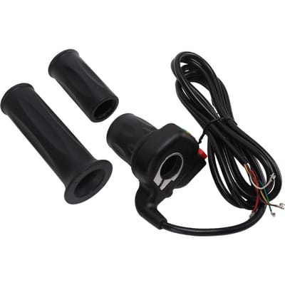 Elektrische Fiets Gashandvat 22mm Stuurdiameter Stabiel Gevoelig 48V Elektrische Fiets Accelerator black