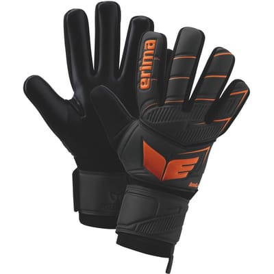 Erima Aeroclaw New Talent Keepershandschoenen Kinderen - Zwart / Oranje | Maat: 4