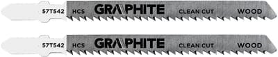 GRAPHITE Brzeszczot - Decoupeerzaagblad - 10 TPI - HCS - Omgekeerde Tanden