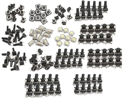140 Stuks Momentary Touch Drukknop Micro SMD SMT Tact Switches