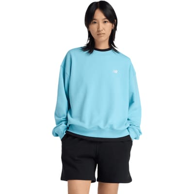 NEW BALANCE - sport essentials french terry crew w - Sweater dames - Blauw