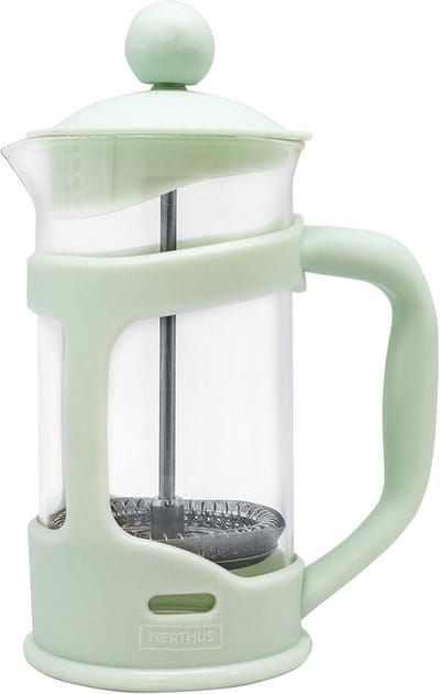 Franse plunjer koffiezetapparaat 350 ml - glas en roestvrij staal
