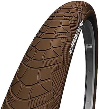 Fietsband - Stadsband - Veilig Fietsen - Bruin Reflecterend - 28 x 1.60 cm - Zwart